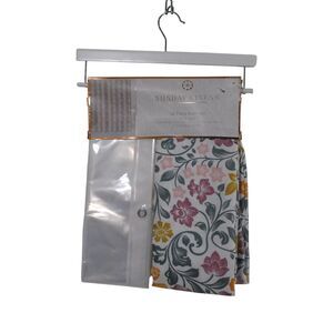 14 Piece Bath Set Shower Curtain And Liner And 12 Hooks Light Green Color